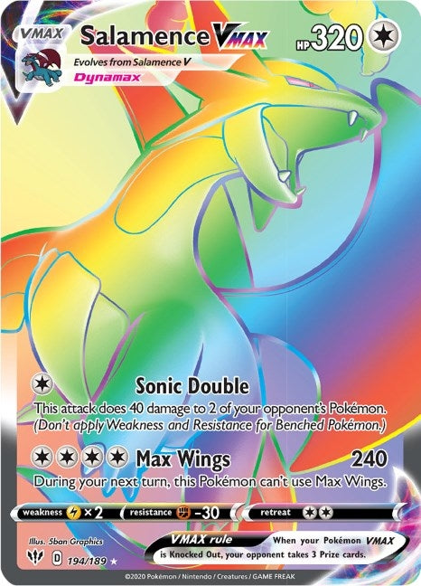 Salamence VMAX (Secret) (194/189) (SWSH03)