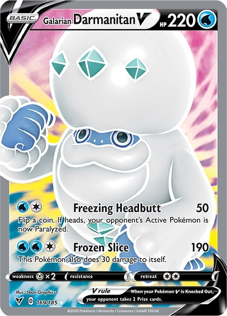 Galarian Darmanitan V (Full Art) (169/185) (SWSH04)