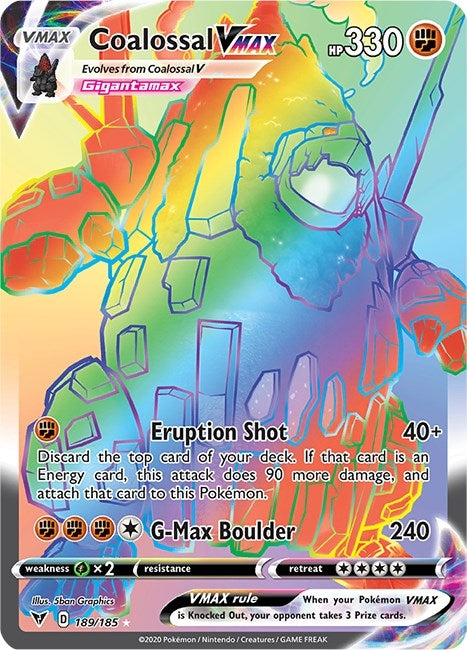 Coalossal VMAX (Secret) (189/185) (SWSH04)
