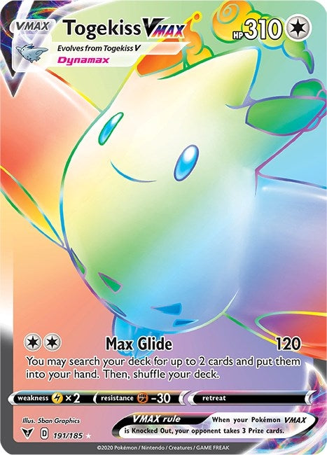 Togekiss VMAX (Secret) (191/185) (SWSH04)
