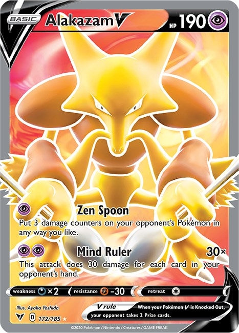 Alakazam V (Full Art) (172/185) (SWSH04)