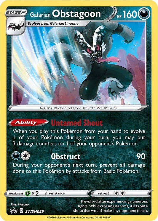 Galarian Obstagoon - SWSH059 (SWSH059) (SWSD)