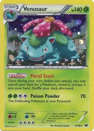 Venusaur - 3/108 (Cosmos Holo) (003/108) (BLE)