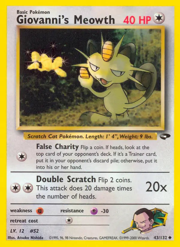 Giovanni's Meowth (43) (043/132) (G2)