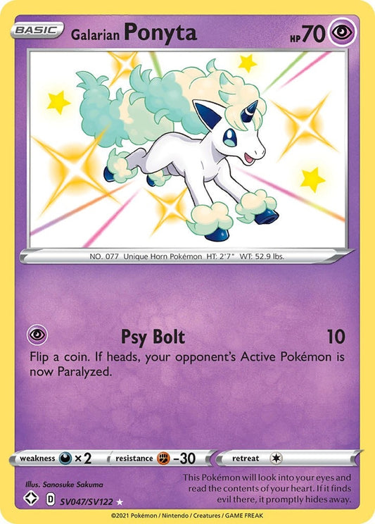 Galarian Ponyta (SV047/SV122) (SHFSV)