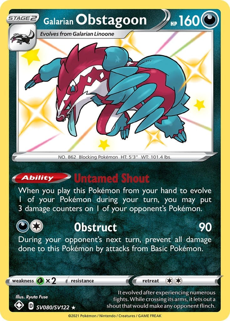 Galarian Obstagoon (SV080/SV122) (SHFSV)
