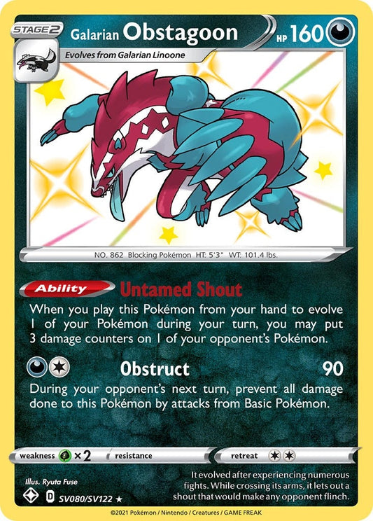 Galarian Obstagoon (SV080/SV122) (SHFSV)