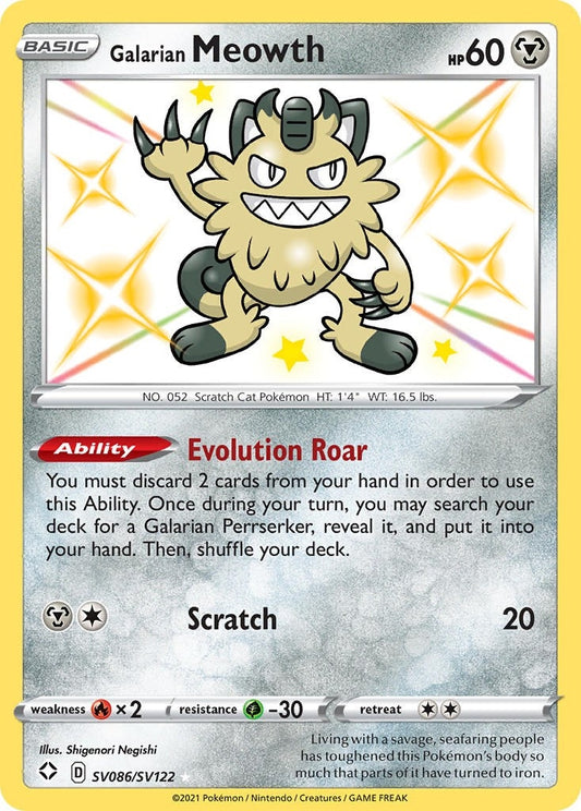 Galarian Meowth (SV086/SV122) (SHFSV)