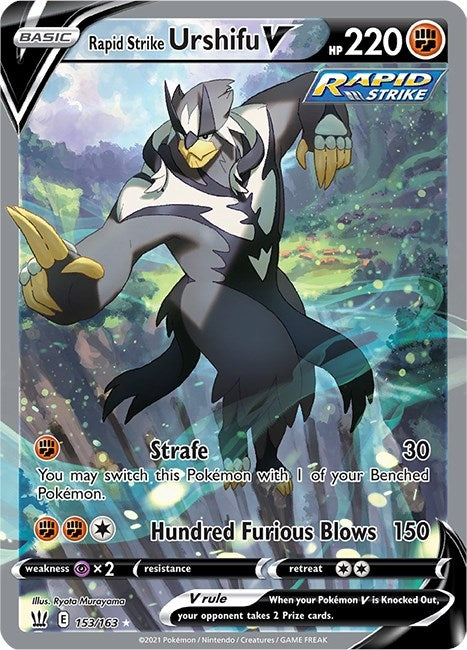 Rapid Strike Urshifu V (Alternate Full Art) (153/163) (SWSH05)
