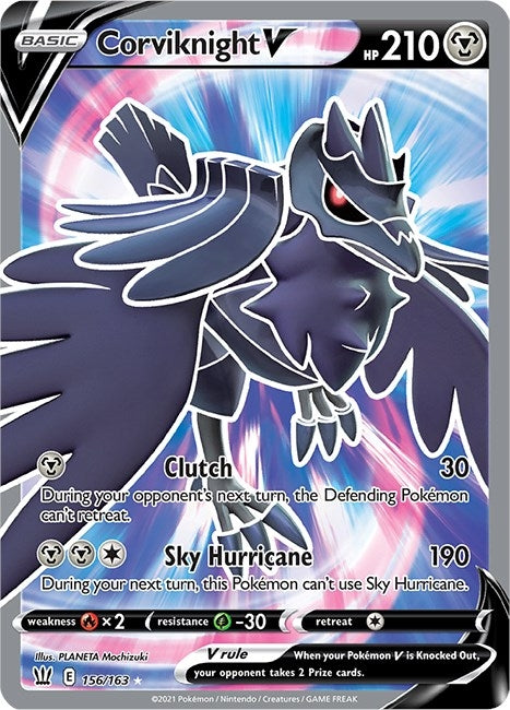 Corviknight V (Full Art) (156/163) (SWSH05)