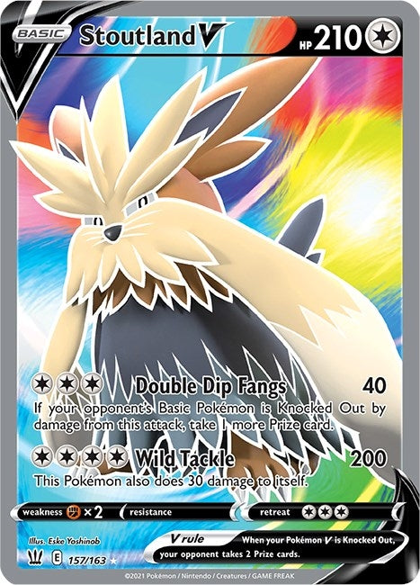 Stoutland V (Full Art) (157/163) (SWSH05)