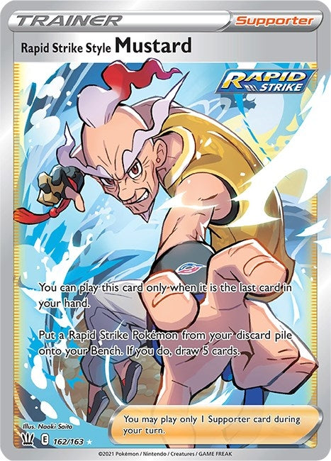 Rapid Strike Style Mustard (Full Art) (162/163) (SWSH05)