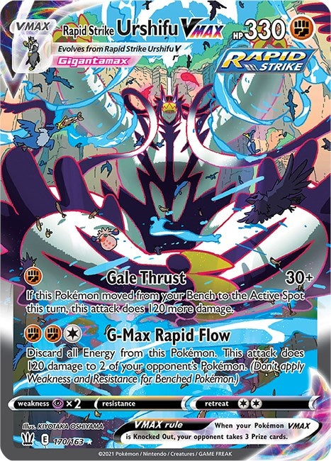 Rapid Strike Urshifu VMAX (Alternate Art Secret) (170/163) (SWSH05)