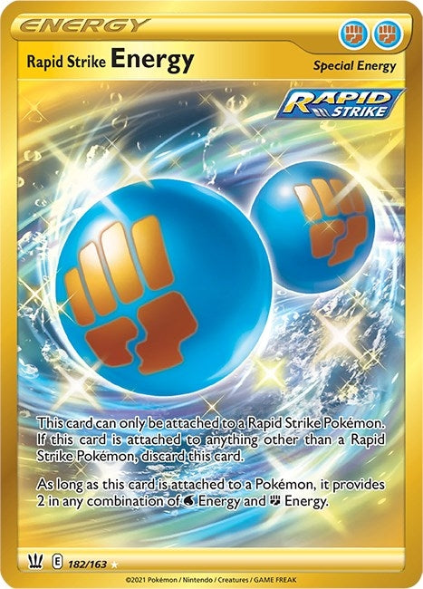 Rapid Strike Energy (Secret) (182/163) (SWSH05)