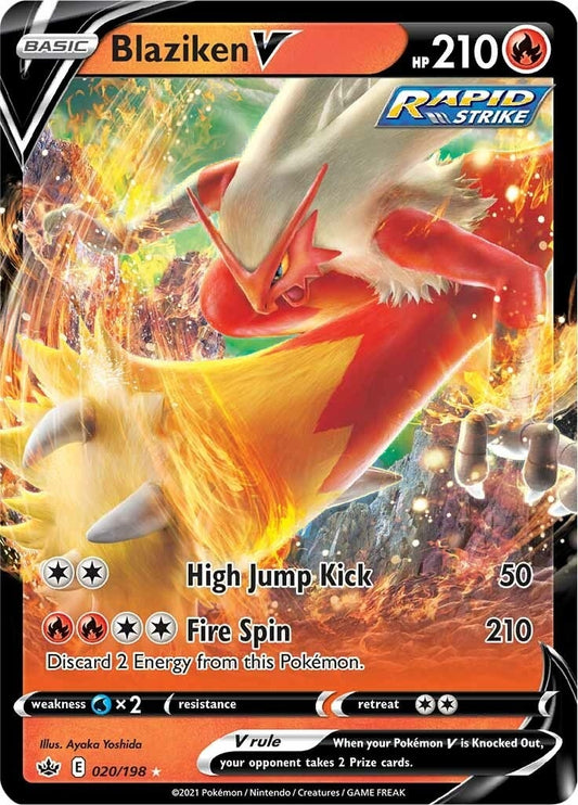 Blaziken V (020/198) (SWSH06)