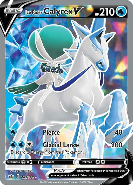 Ice Rider Calyrex V (Full Art) (163/198) (SWSH06)