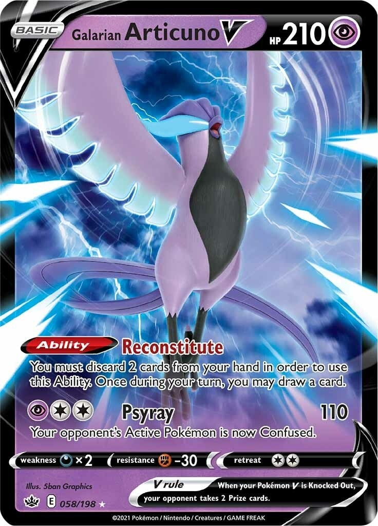 Galarian Articuno V (058/198) (SWSH06)