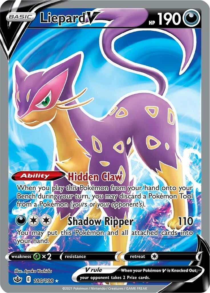 Liepard V (Full Art) (180/198) (SWSH06)