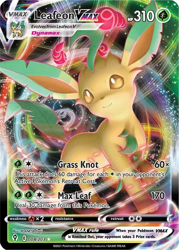 Leafeon VMAX (008/203) (SWSH07)