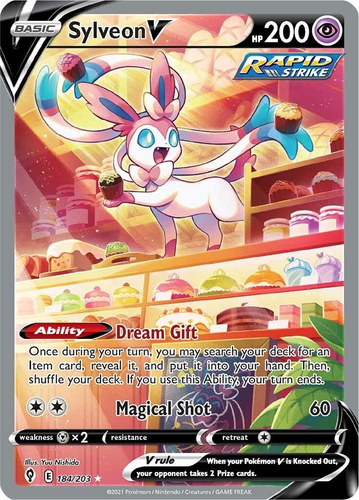 Sylveon V (Alternate Full Art) (184/203) (SWSH07)