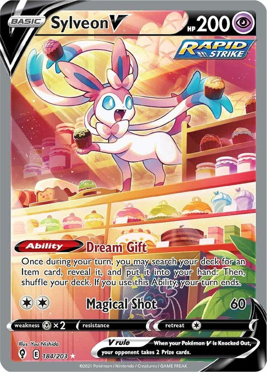 Sylveon V (Alternate Full Art) (184/203) (SWSH07)