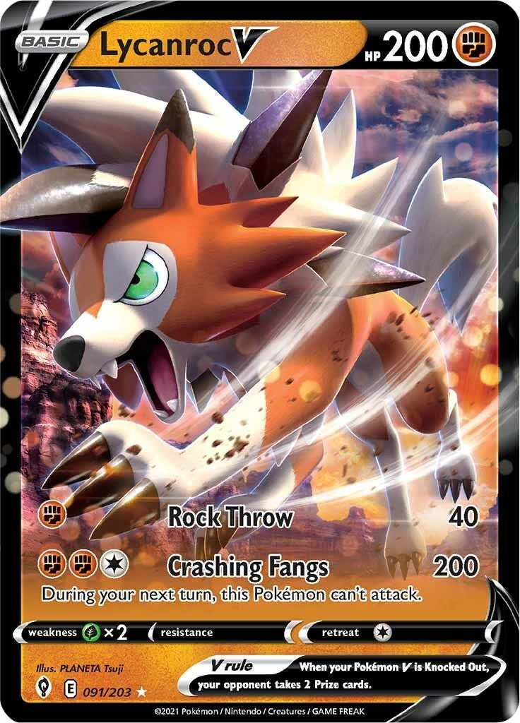 Lycanroc V (091/203) (SWSH07)