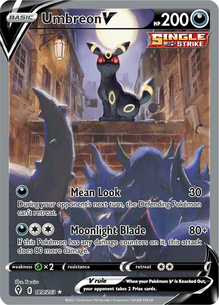 Umbreon V (Alternate Full Art) (189/203) (SWSH07)