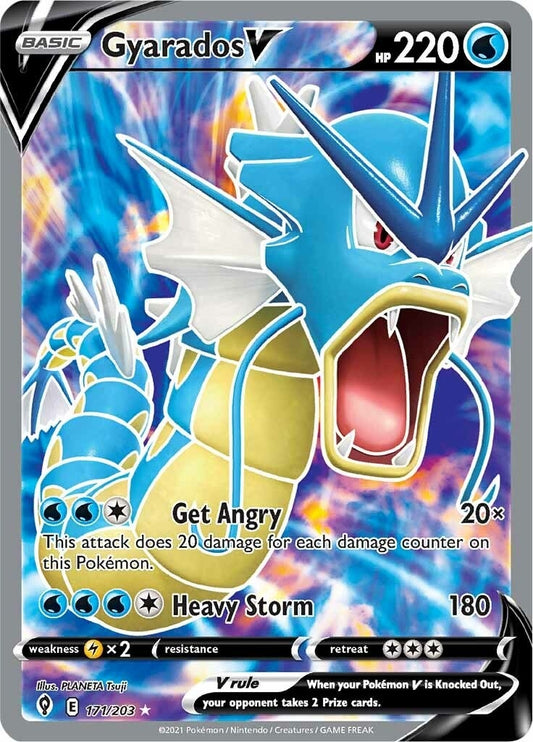 Gyarados V (Full Art) (171/203) (SWSH07)