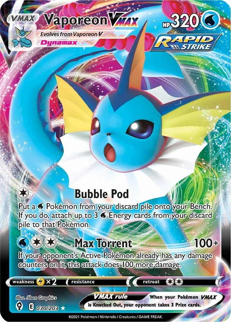 Vaporeon VMAX (030/203) (SWSH07)