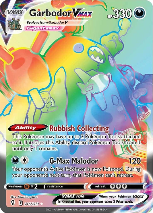 Garbodor VMAX (Secret) (216/203) (SWSH07)