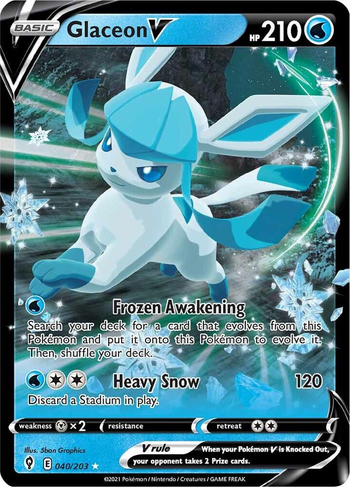 Glaceon V 040/203 - NM