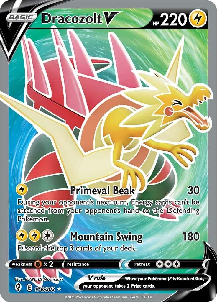 Dracozolt V (Full Art) (178/203) (SWSH07)