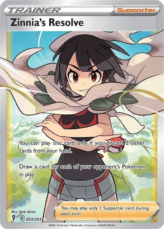 Zinnia's Resolve (Full Art) (203/203) (SWSH07)