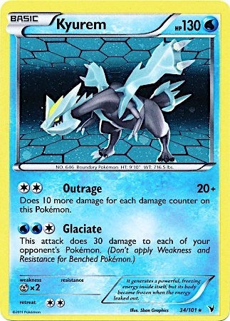 Kyurem - 34/101 (Cosmos Holo) (034/101) (MCAP)