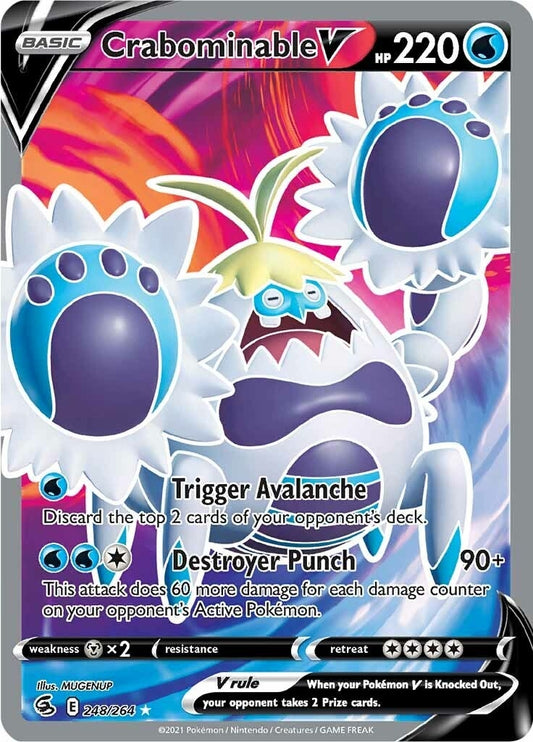 Crabominable V (Full Art) (248/264) (SWSH08)