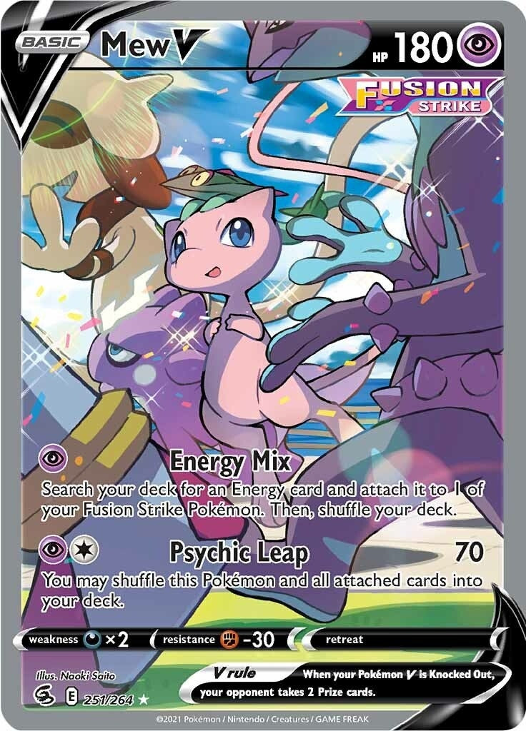 Mew V (Alternate Full Art) (251/264) (SWSH08)