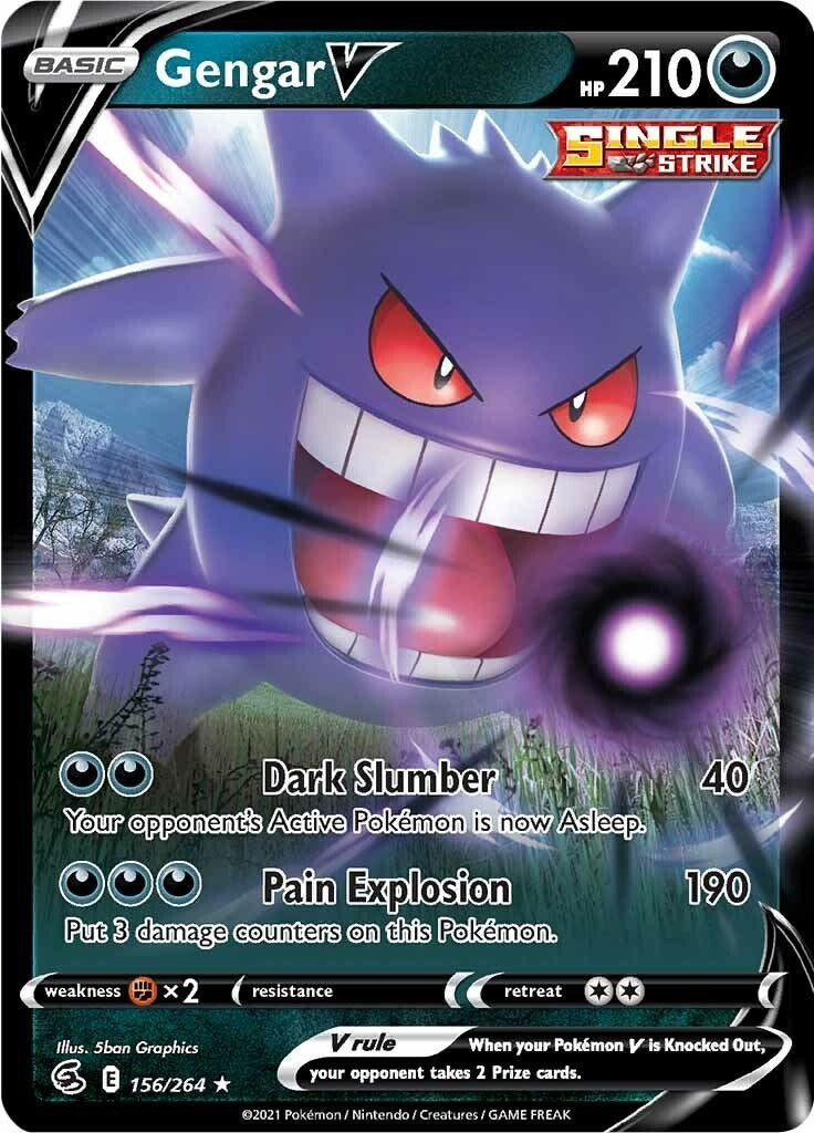 Gengar V (156/264) (SWSH08)