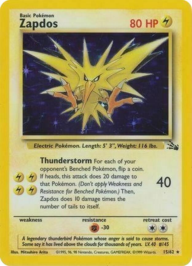 Zapdos (Cosmos Holo) 15/62 - HP