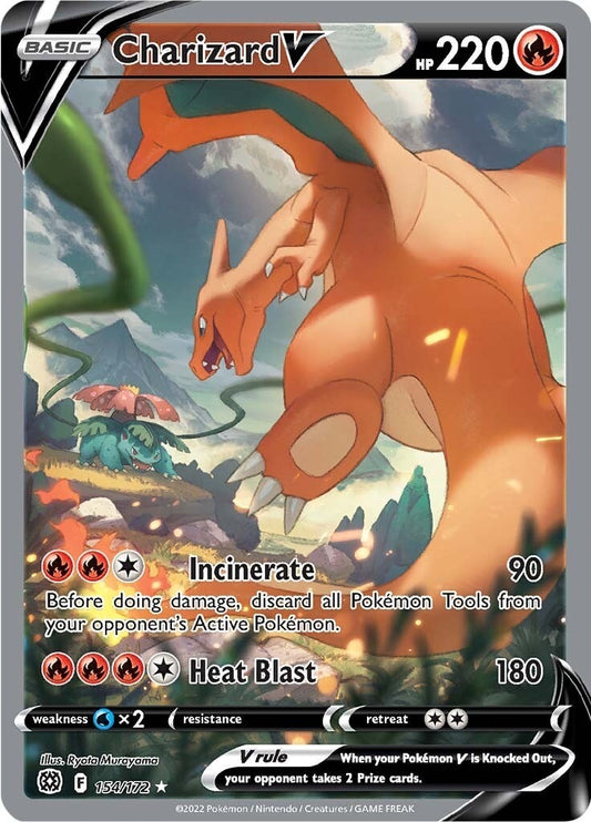 Charizard V (Alternate Full Art) (154/172) (SWSH09)