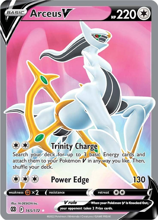 Arceus V (Full Art) (165/172) (SWSH09)