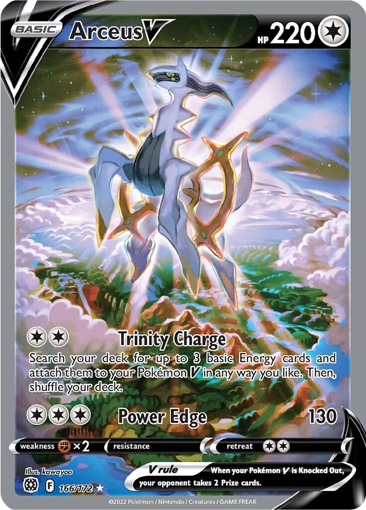 Arceus V (Alternate Full Art) (166/172) (SWSH09)