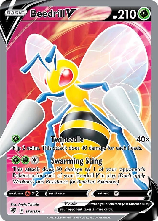 Beedrill V (Full Art) (160/189) (SWSH10)