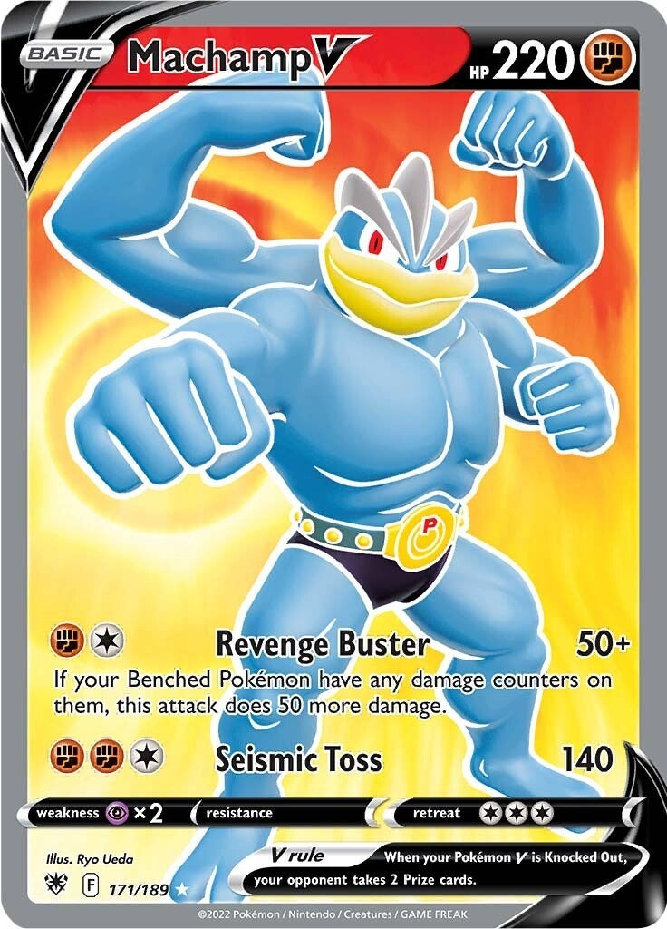 Machamp V (Full Art) (171/189) (SWSH10)