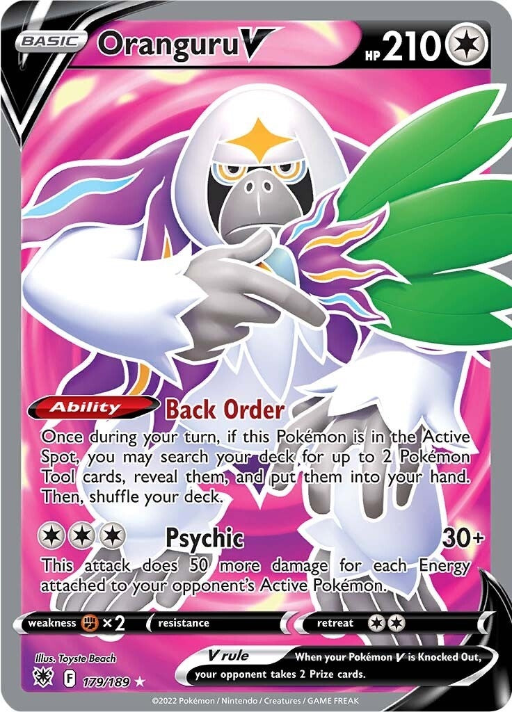Oranguru V (Full Art) (179/189) (SWSH10)