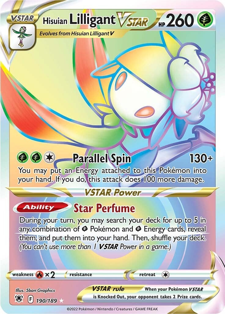 Hisuian Lilligant VSTAR (Secret) (190/189) (SWSH10)