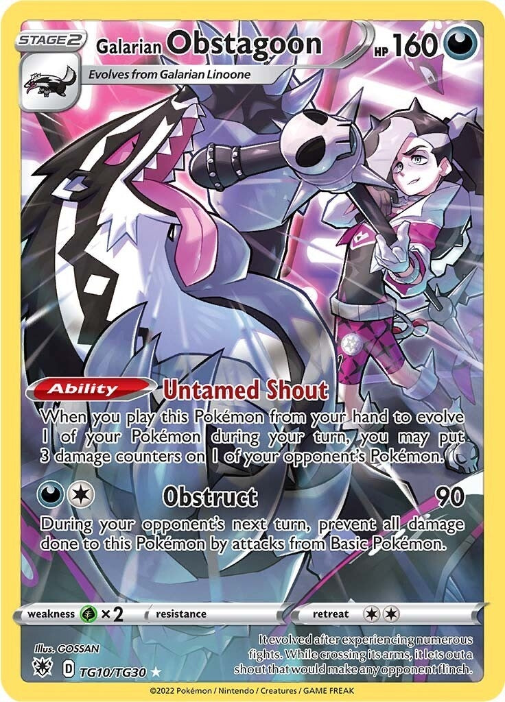 Galarian Obstagoon (TG10/TG30) (SWSH10:TG)