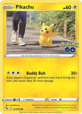 Pikachu (27) (027/078) (PGO)