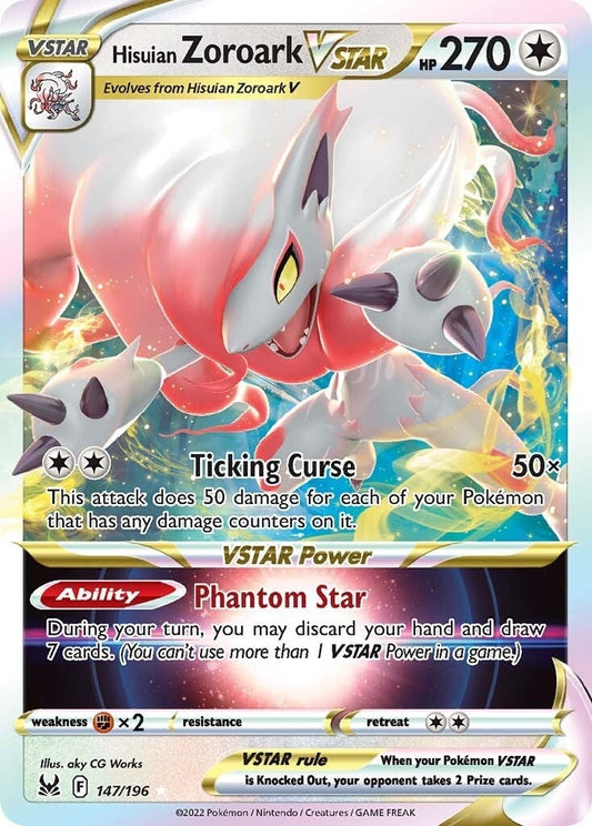 Hisuian Zoroark VSTAR (147/196) (SWSH11)
