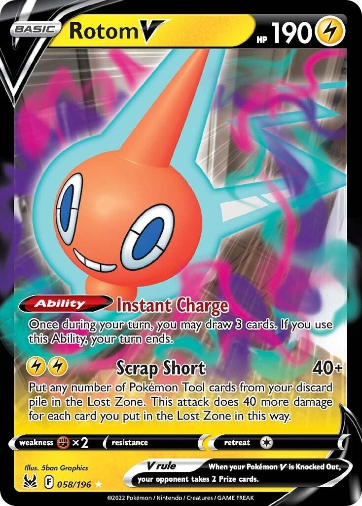 Rotom V (058/196) (SWSH11)