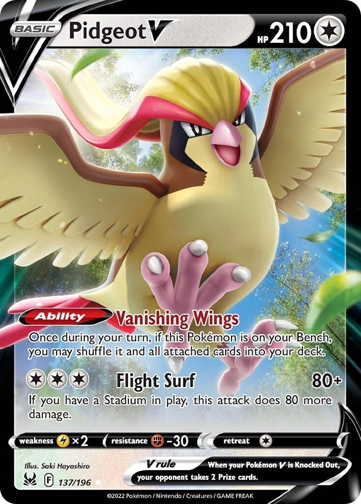 Pidgeot V (137/196) (SWSH11)